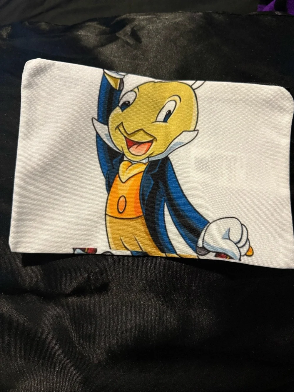 Jiminy Cricket Makeup Bag